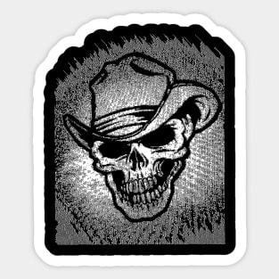 Cowboy Horror Skull 8bit/Pixelart Sticker